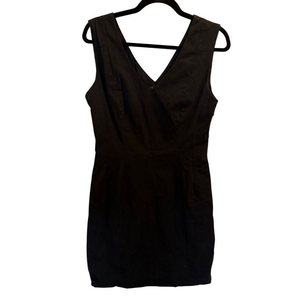 Theory black shift sheath dress size 10